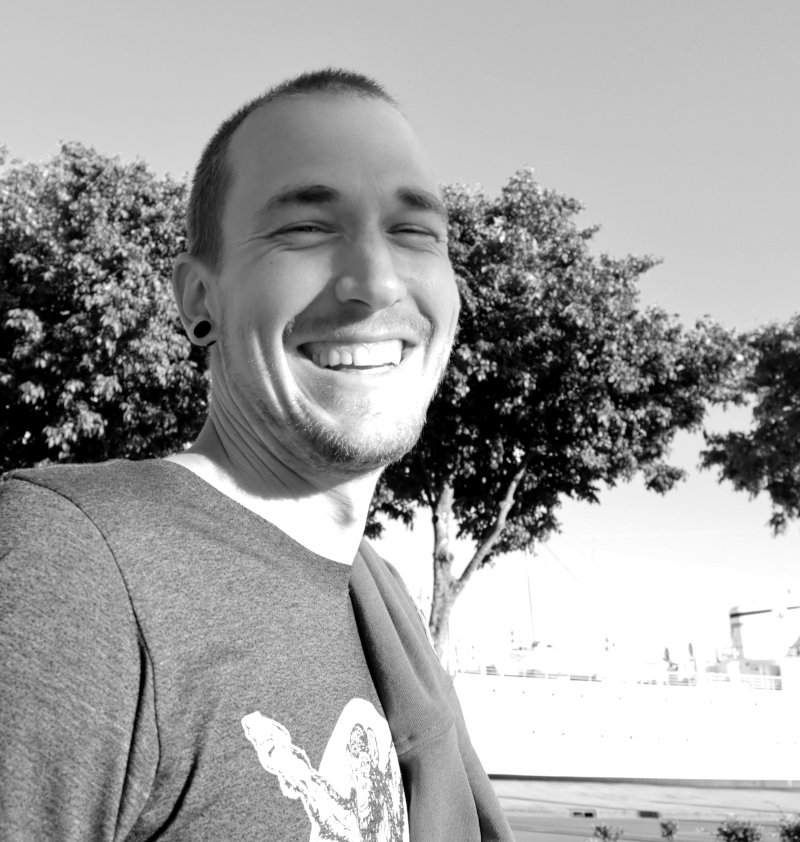 a pretty black and white picture of my face